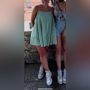 Mint green Free People size small short dress.